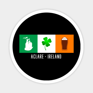 Aclare Ireland, Gaelic - Irish Flag Magnet